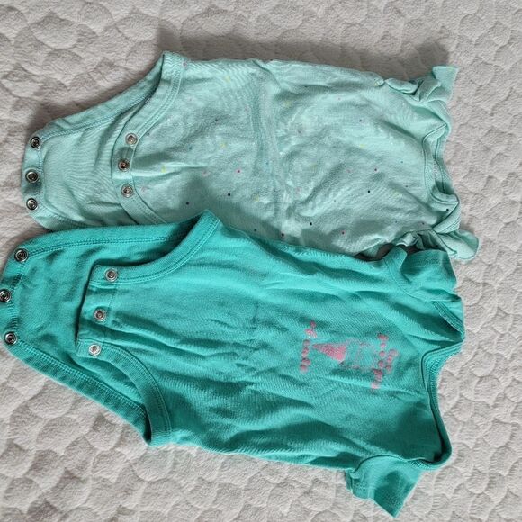 Baby girl 6 piece bundle summer 3 months onsies shorts romper bunny - Picture 6 of 10